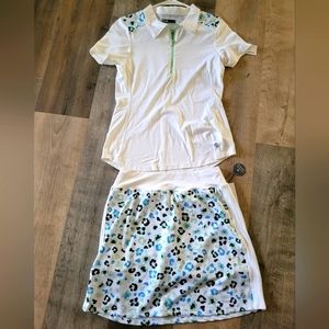 Lija Tennis/Pickleball Skort Lepard Print Small Petite NWT